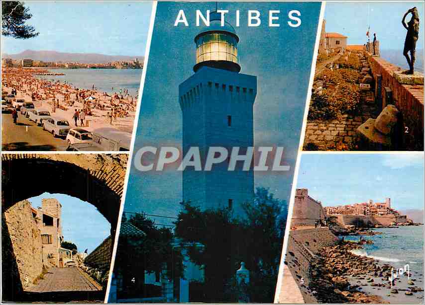 CPM Antibes (Alpes M) Plage de la Salise le chateau et musee Picasso