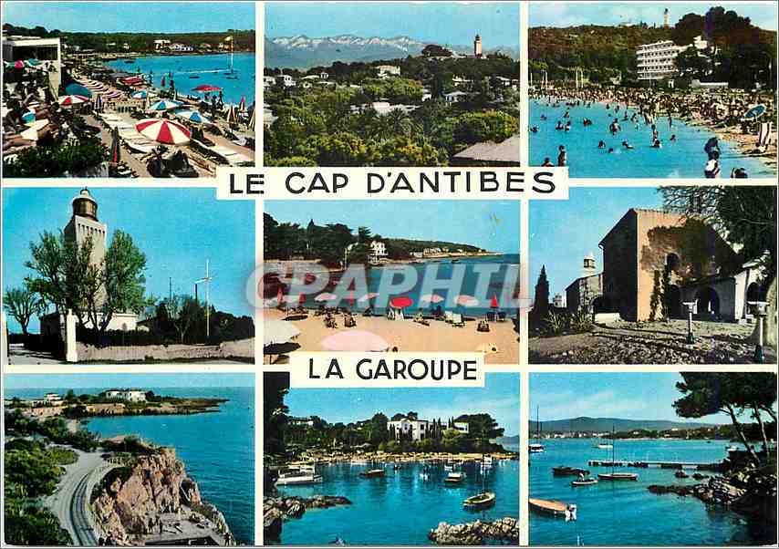 CPM cote d'Azur Le Cap d'Antibes la Garoupe d'attendez pas de mourir pour aller au paradis