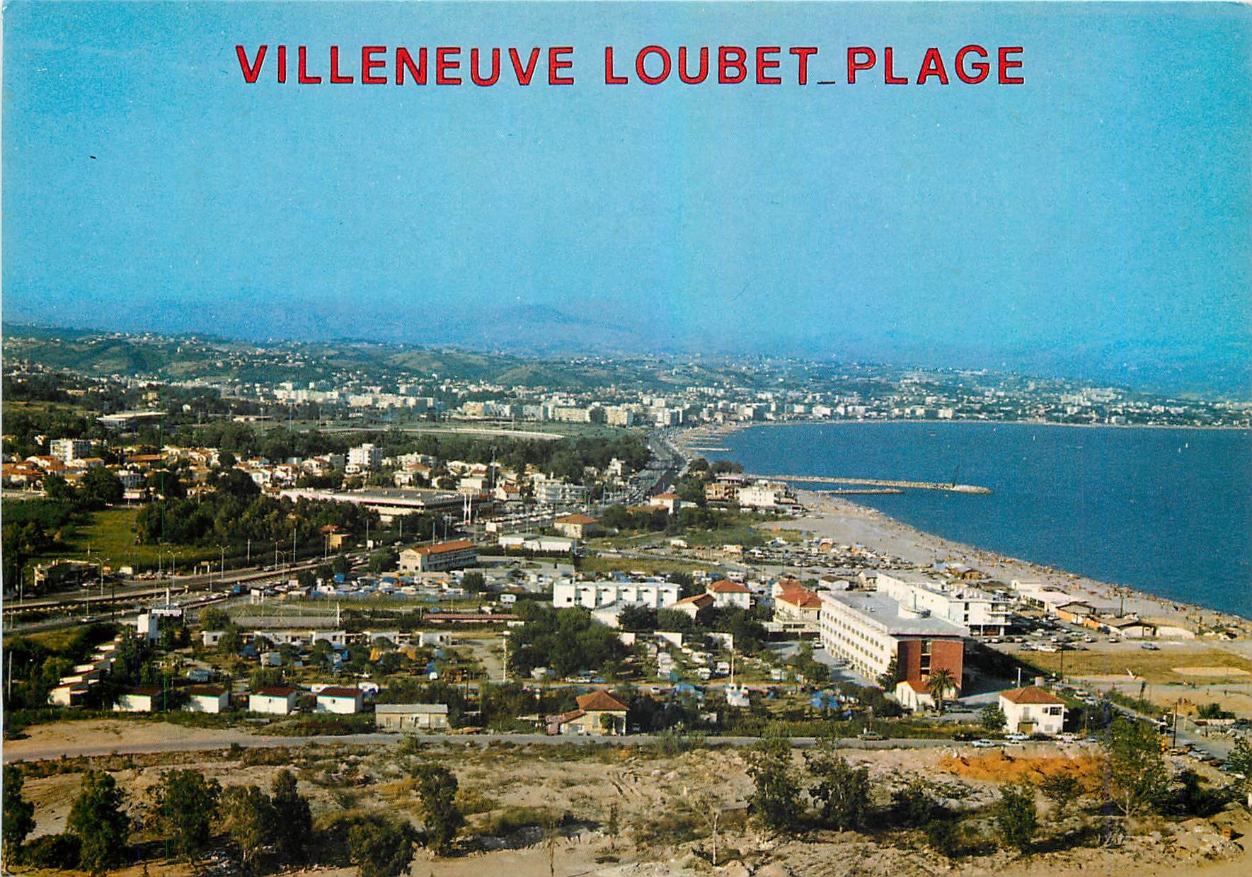 CPM Villeneuve Loubet Plage Cote d'Azur French Riviera vue generale du bord de mer