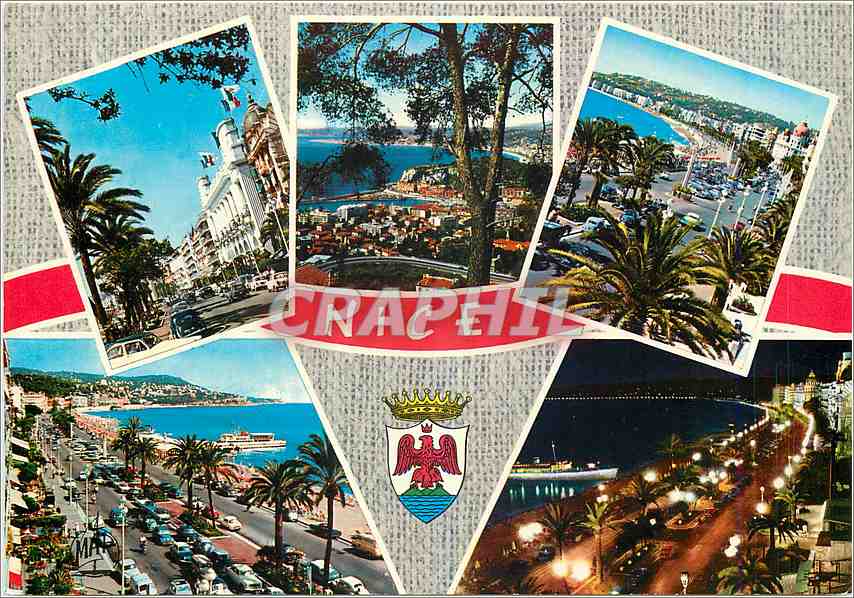 CPM La cote d'Azur Nice La Promenade des Anglais vue gnerale de la Baie des Anges