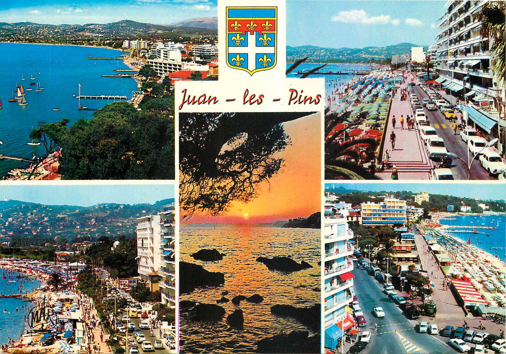 CPM Cote d'Azur souvenir de Juan les Pins vue generale la promenade du soleil avenue Guillaumant