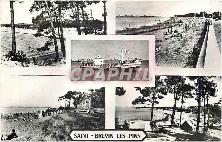 CPM St Brevin les Pins (Arrivee du Saint Christophe a Mindin) Bateau