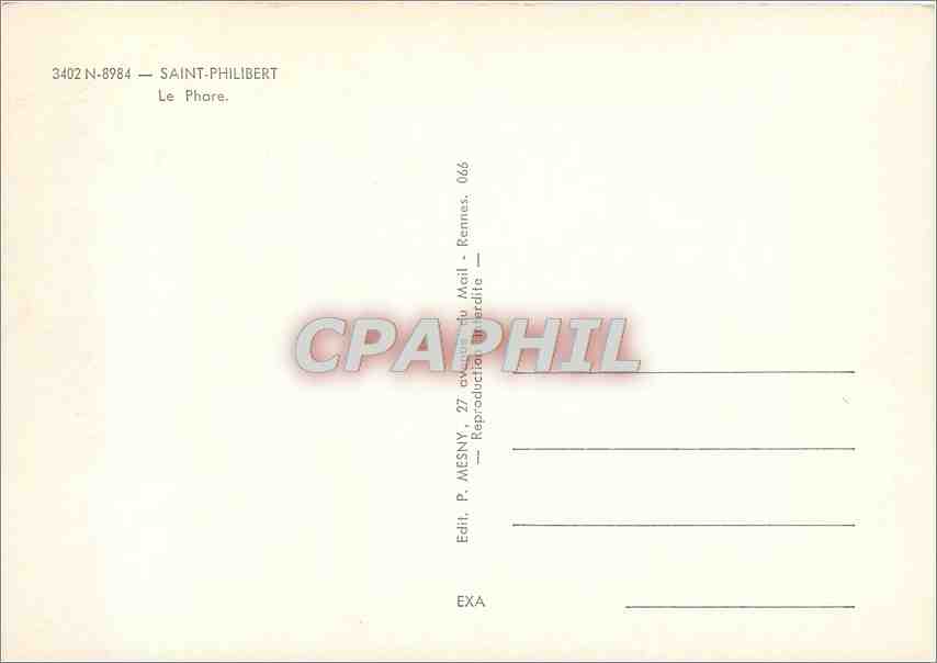 CPM Saint Philbert le Phare — Rückseite