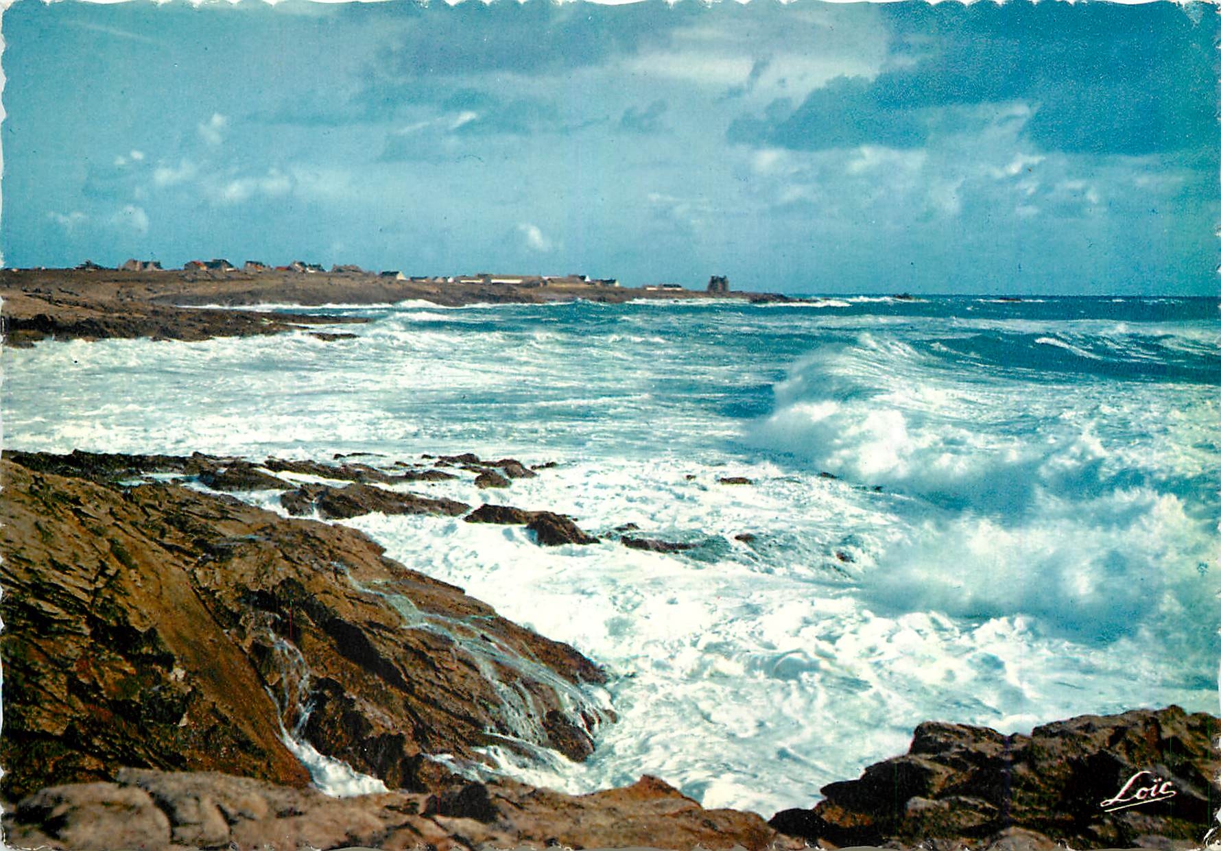 CPM Presqu'il de Quiberon Tempete sur la Cote Sauvage