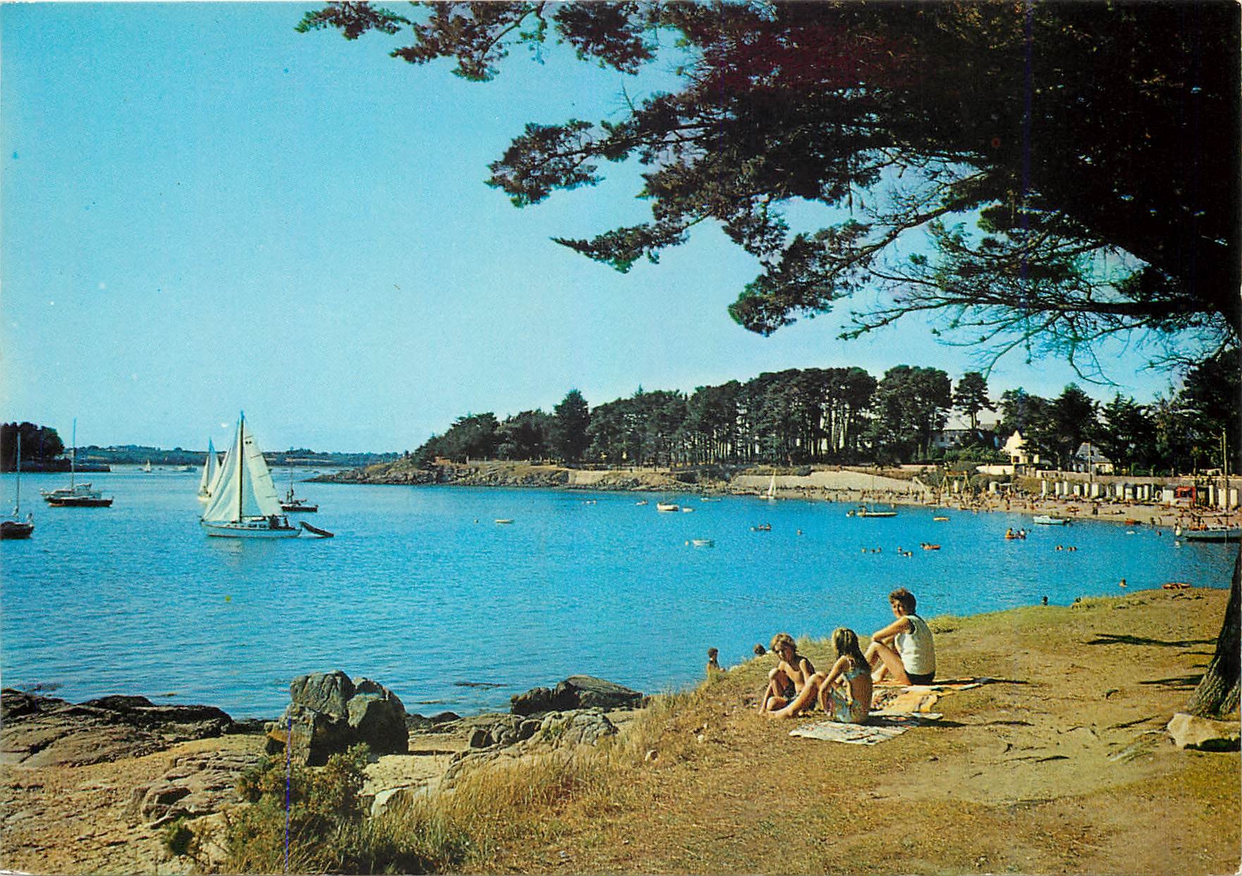 Ile-aux-Moines (Morbihan) — La plage du Drenn vue de la Pierre Noire — Les Editions du Gabier
