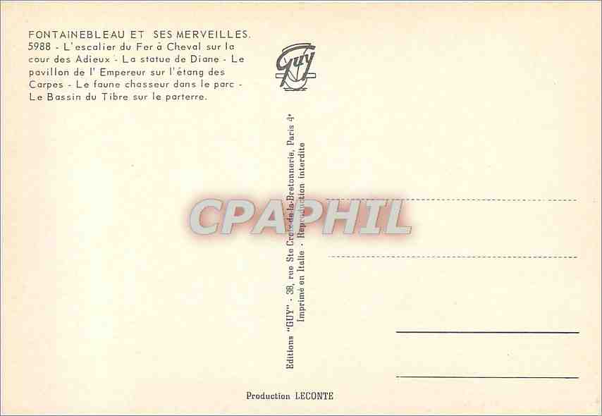 CPM Les Merveilles du Val de Loire Blois (Loir et Cher) La cour d'honneur du Chateau l'aile et l' es — Verso