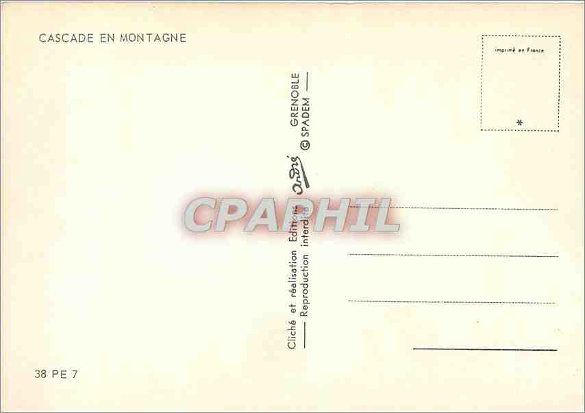 CPM Cascade en Montagne — Rückseite