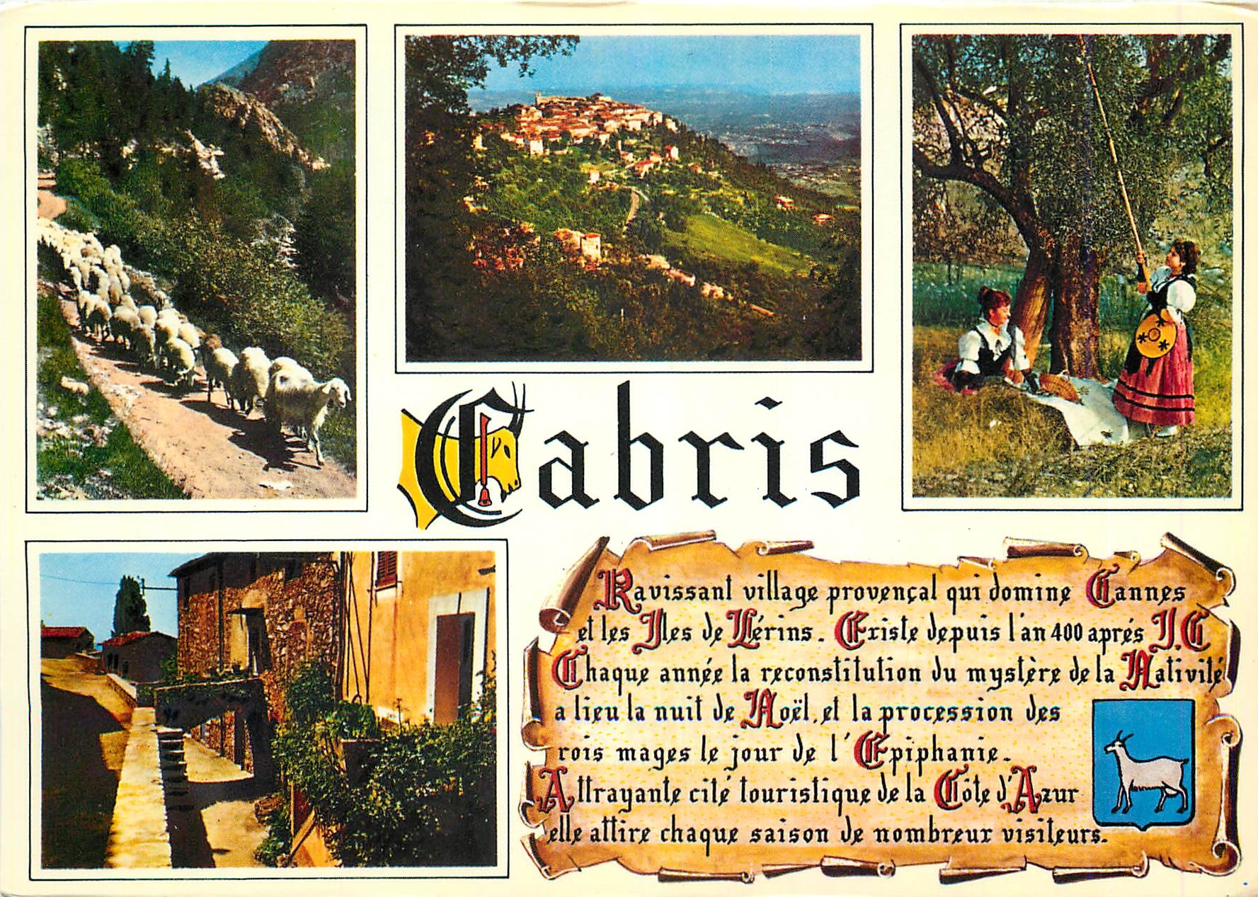 CPM Paysages de France Cabris Alpes Maritimes Alt 550 m