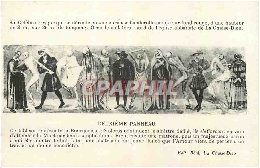 CPA Deuxieme Panneau La danse macabre