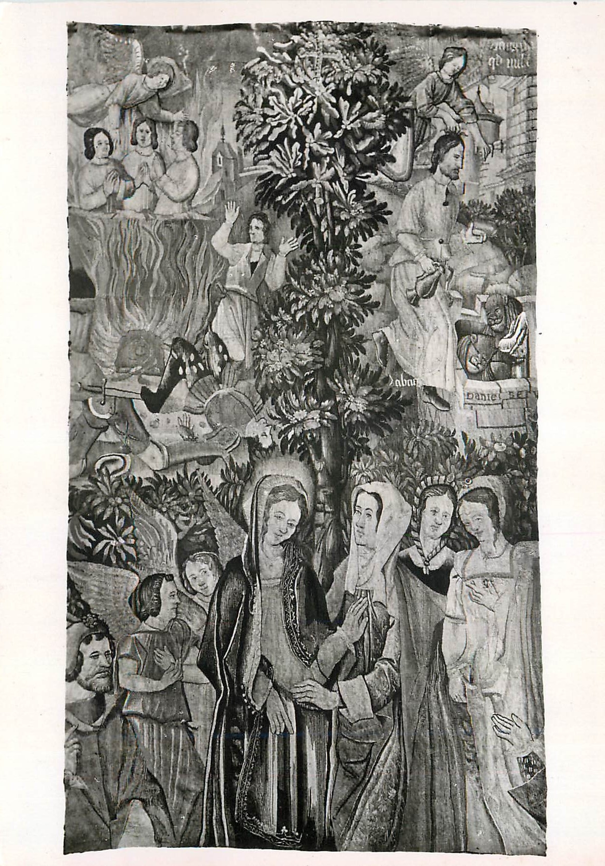 CPM Histoire de la vierge (Suite de 17 Tapiseries) Ateliers remois debut XVIe s la visitation