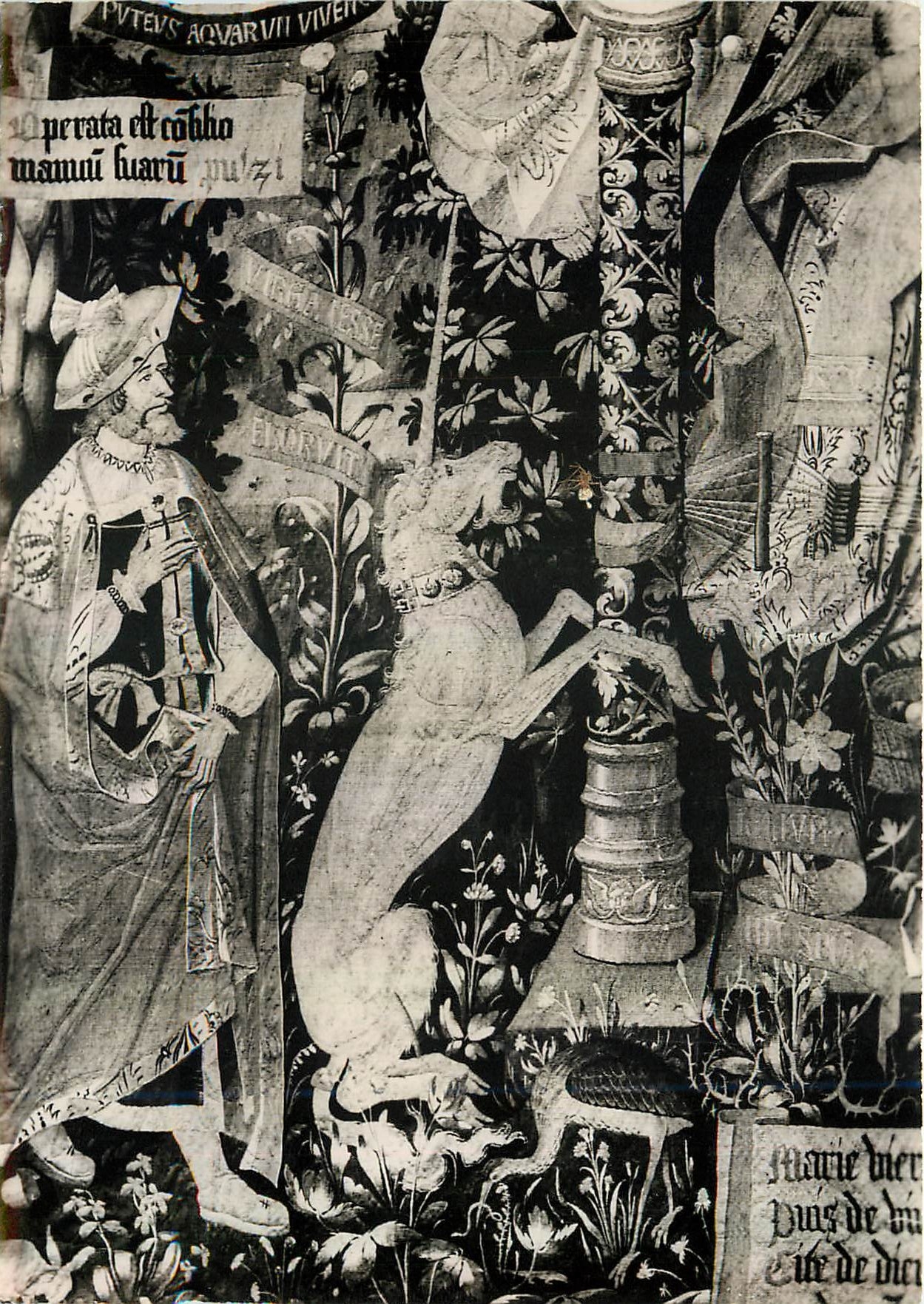 CPM Histoire de la vierge (Suite de 17 Tapiseries) Ateliers remois debut XVIe s Les Perfections de M