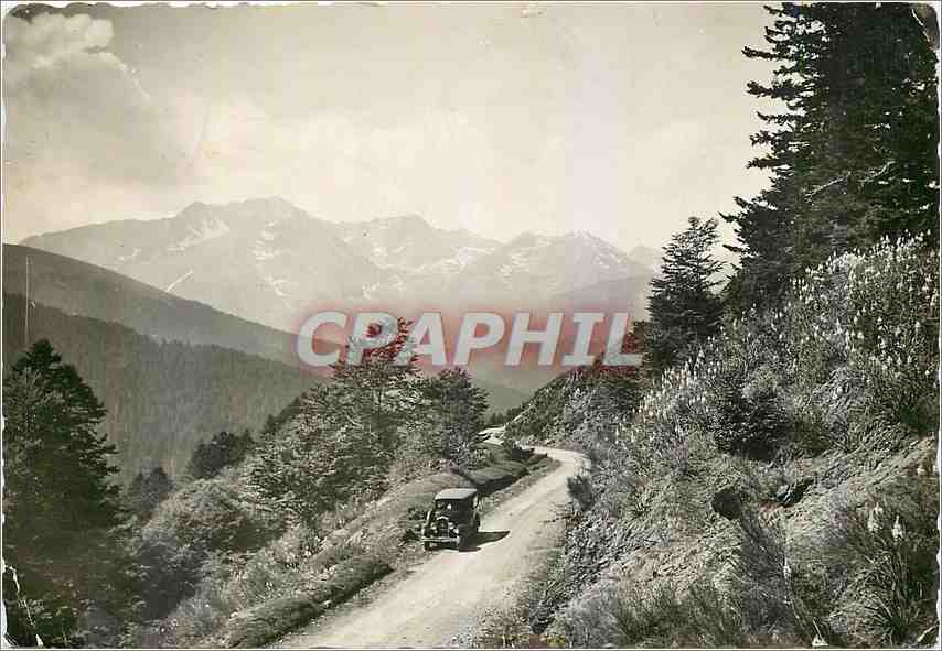 Route du Col d'Aspin — Les Pyrénées — Édition Photo Quinquet, T. Lourdes