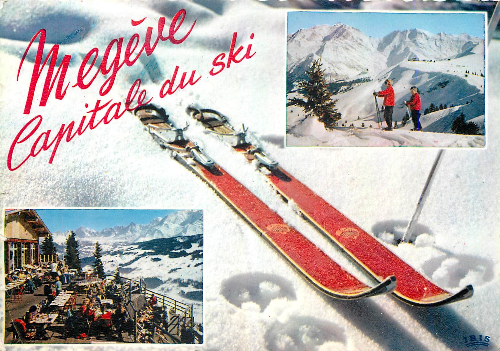 CPM Megeve (1113 m) terrasse du Jaillet panorama sur la chaine du Mont Blac Ski