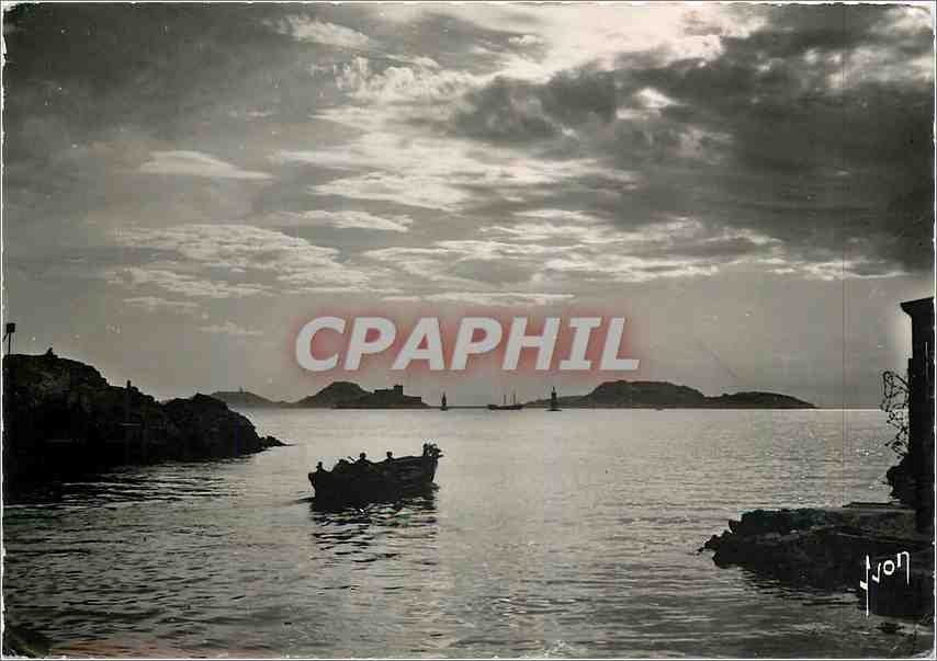 CPM Marseille (B du R) les Iles au Crepuscule