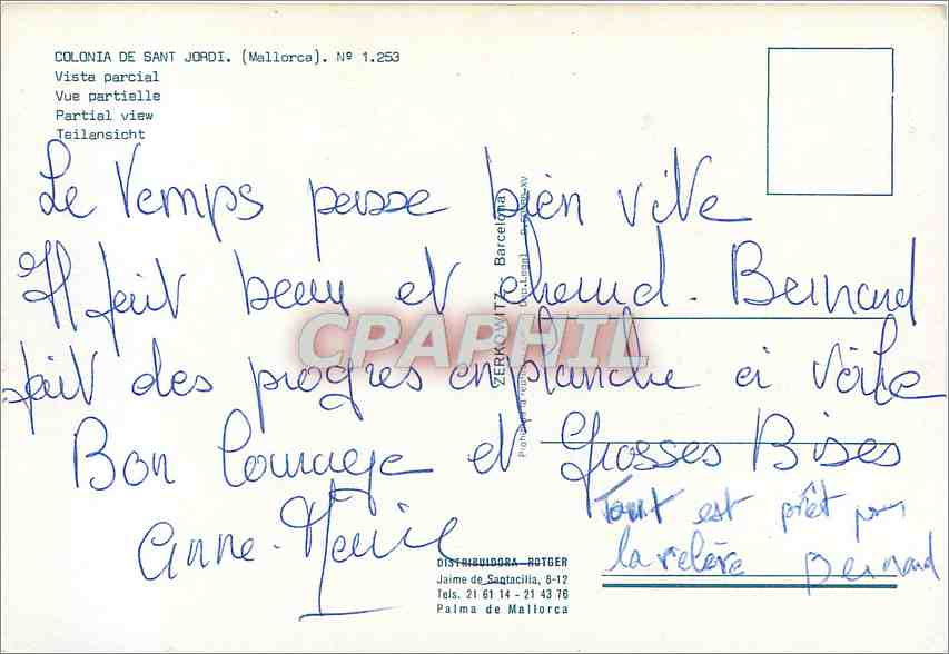 CPM Colonia de Sant Jordi (Mallorca) Vue partielle Peche Pecheur — Rückseite