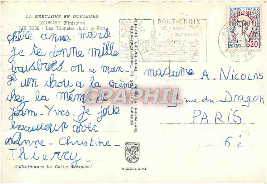 Les Thoniers dans le Port — Morgat (Finistère) — Éditions Diplomé — Rückseite