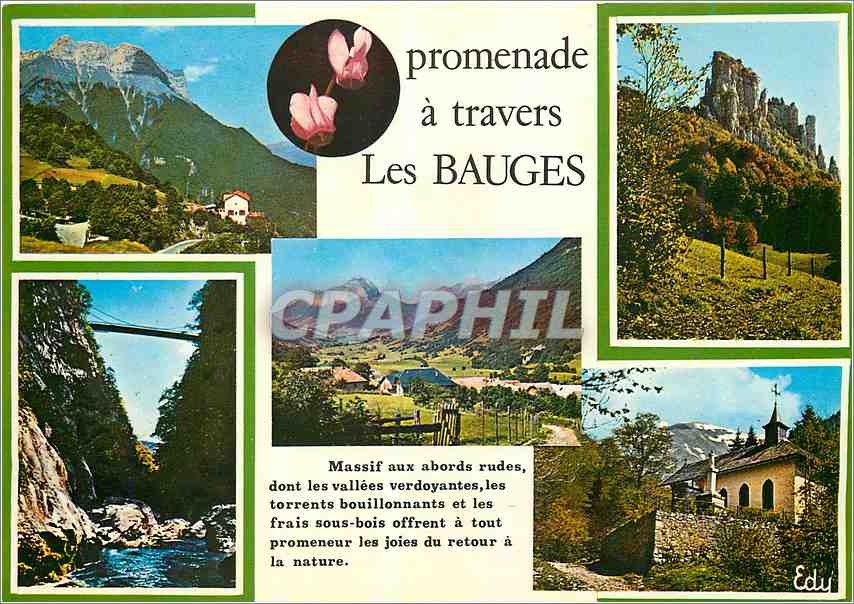 CPM Massif des Bauges Col du frene et l'Arclusaz