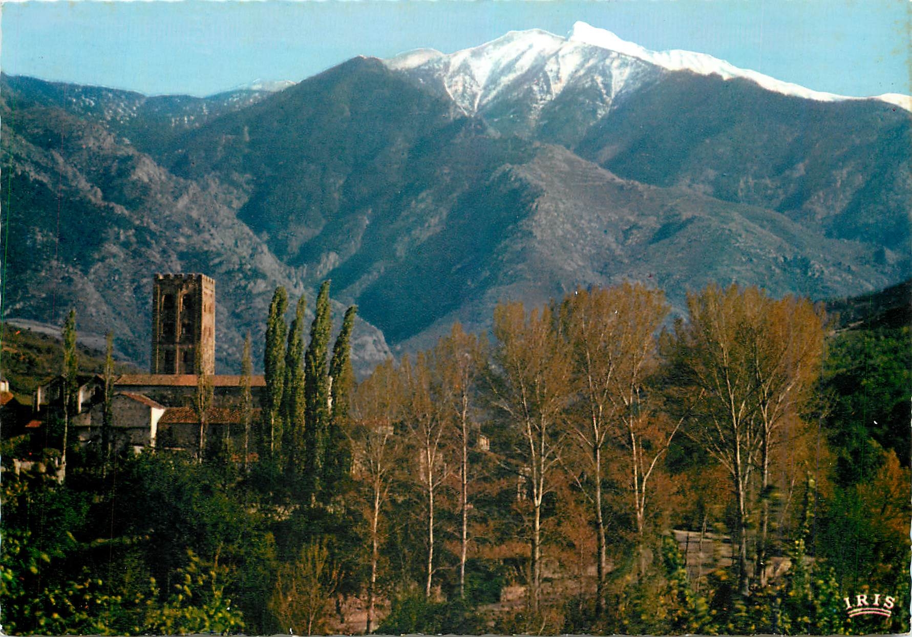 CPM Le Roussillon Saint Michel de Cuxa et le massif du Canigou (alt 2785m)