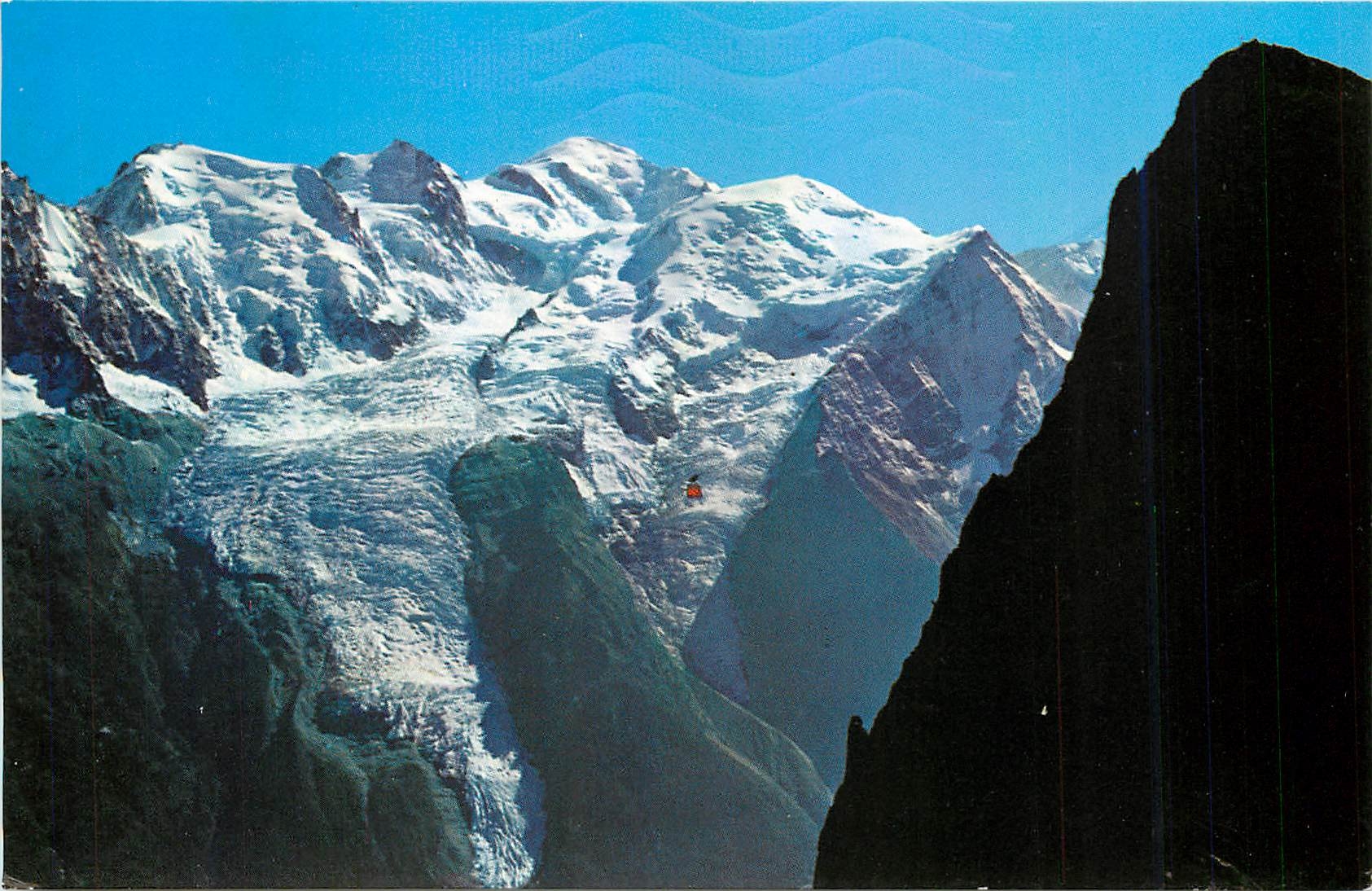 CPM Chamonix Mt Blanc (Hte Sav) Le Mu du Brevent le Telepherique et le Mont Blanc (4807m)