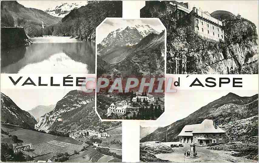 CPM Nos Belles Pyrenees Lac d'Anglus (alt 1230m) Le fort du Portalet les Gorges du Portalet