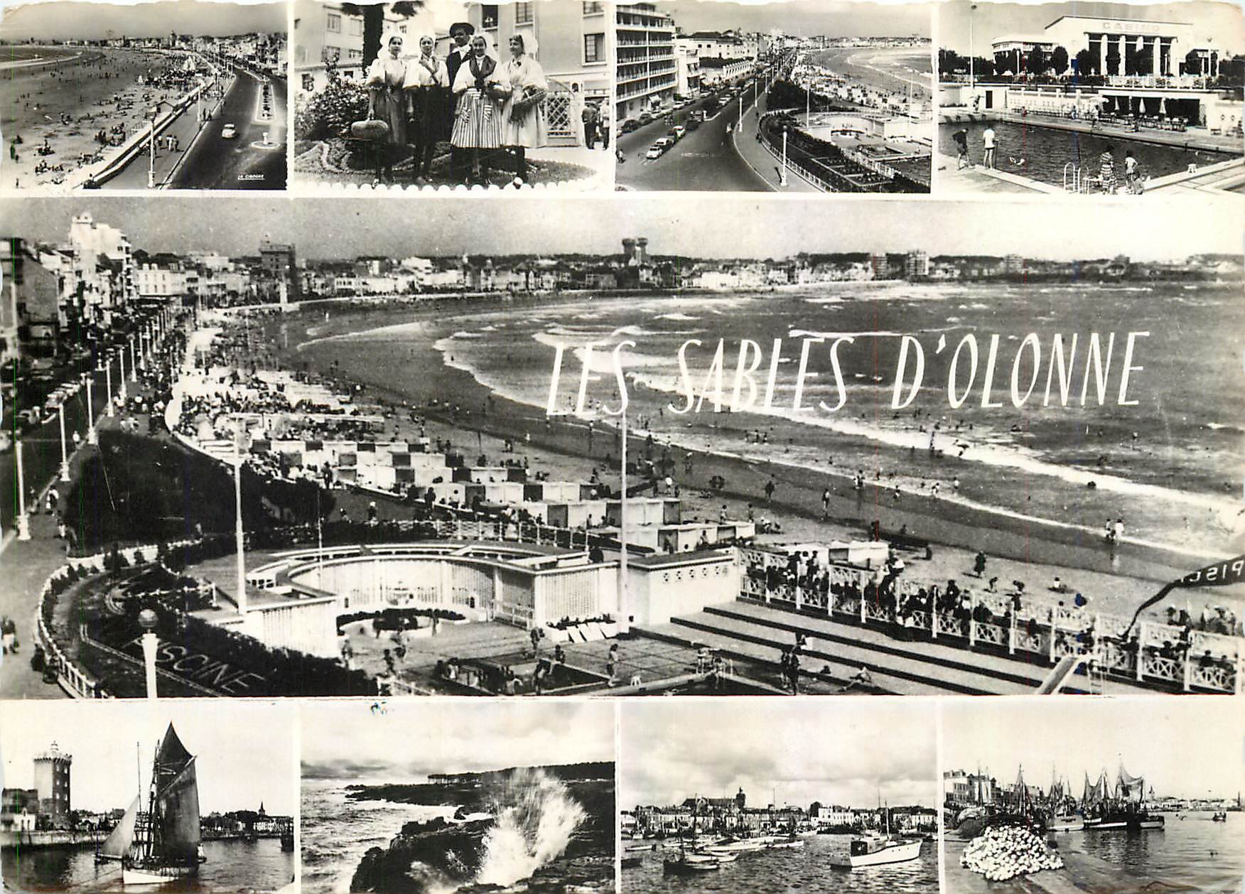 CPM Les Sables d'Olonne (Vendee) le Remblai Groupe Folklorique des Sables d'Olonne