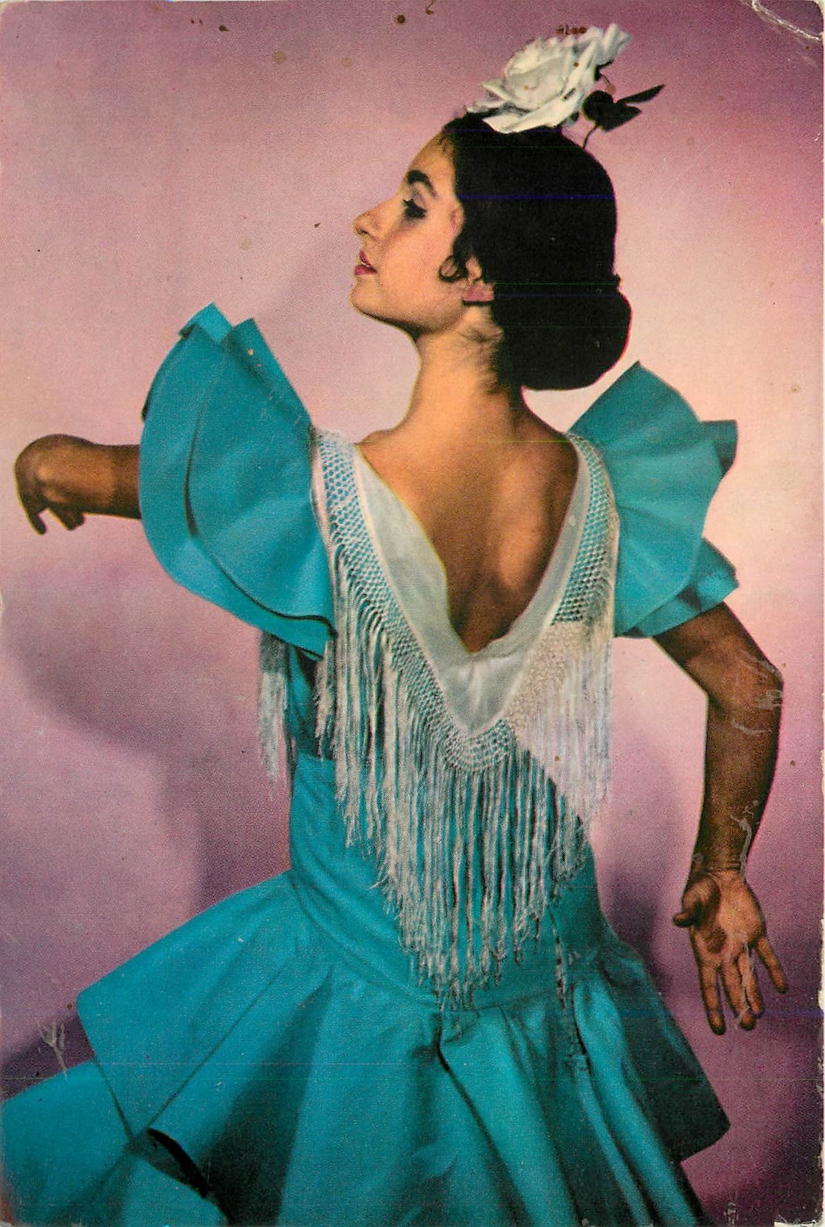 CPM Femme Espagne Folklore