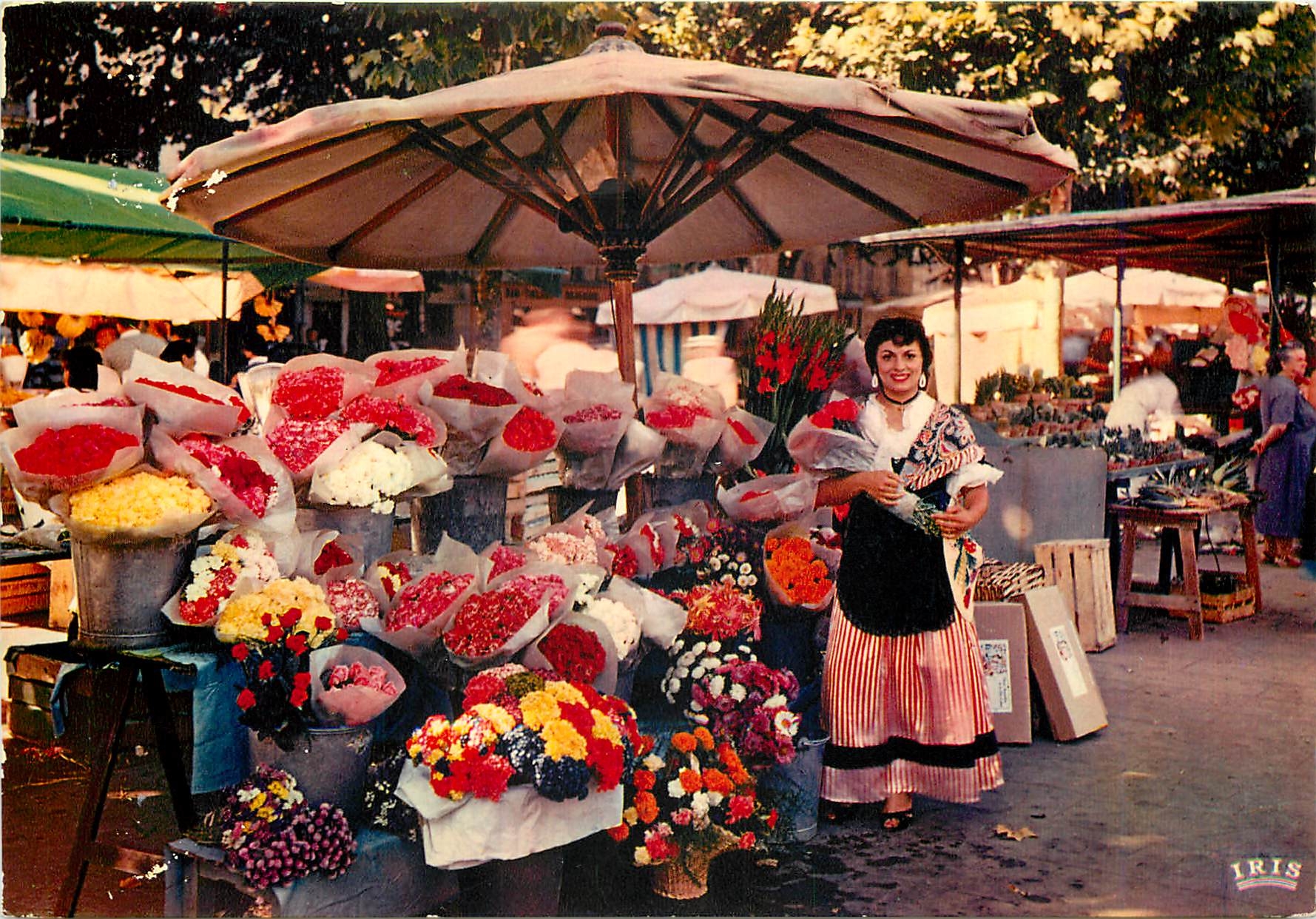 CPM La Cote d'Azur French Riviera Marche aux Fleurs