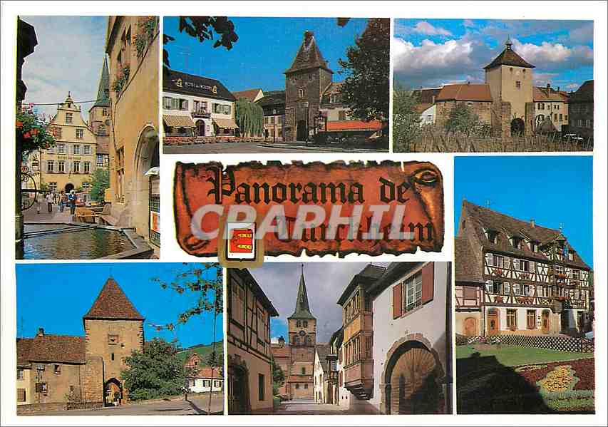 CPA Alsace (France) Turckhem (Haut Rhin) Hotel de ville et Fontaine Porte de France