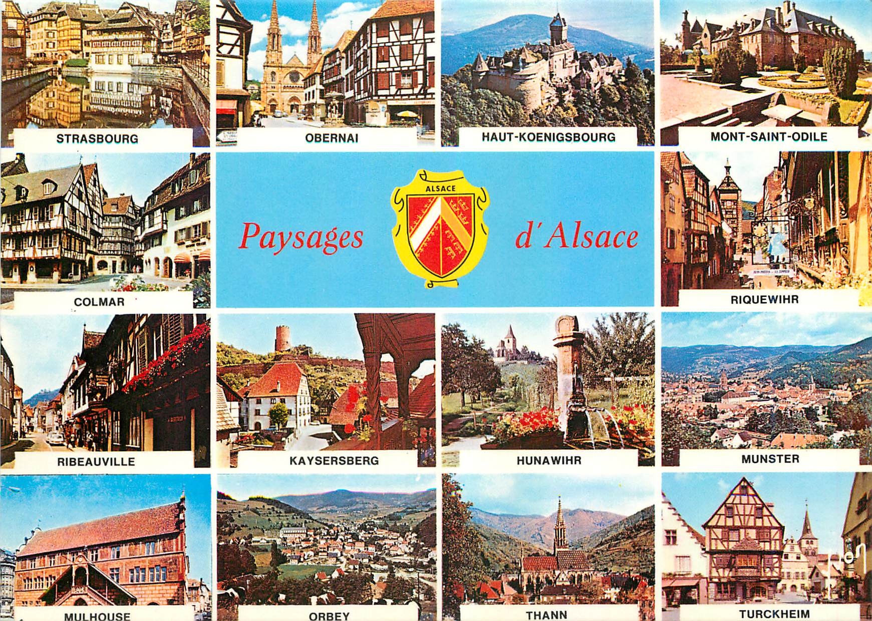 CPM Couleurs et Lumiere de France Paysages d'Alsace vu du Ciel par Alain Perceval