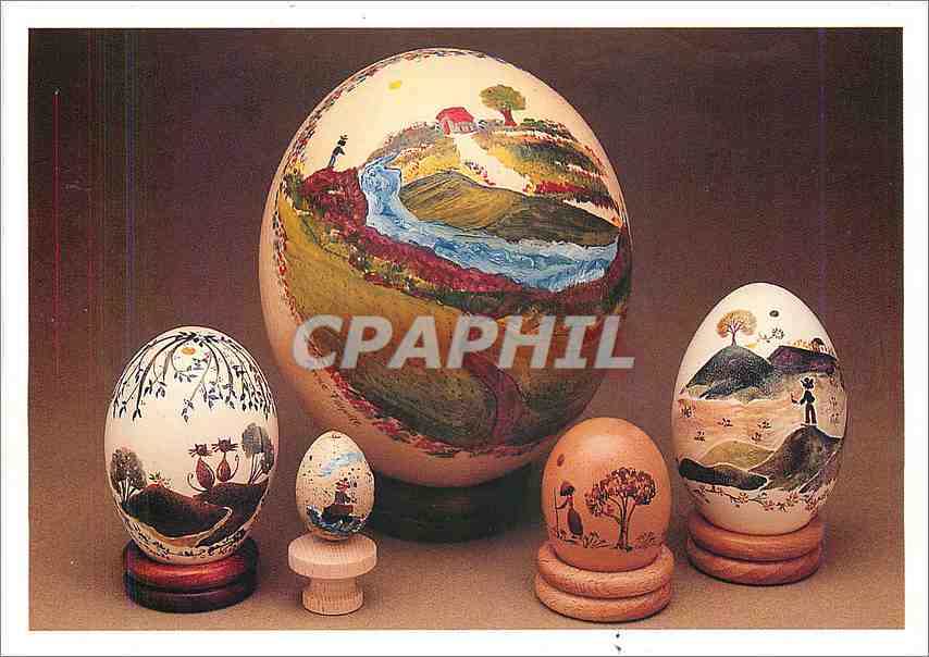 CPM Anne Fayolle Miniaturiste Peintre Art Naif