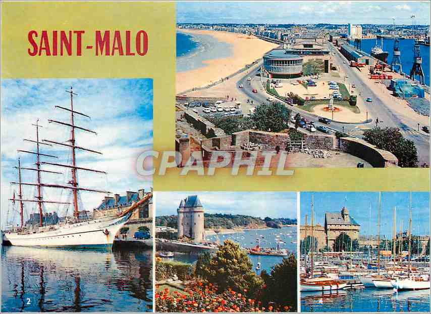 CPM Couleurs et Lumiere de France Saint Malo (Ille et Vilaine) La Plage le Casino et le quai Duguay 