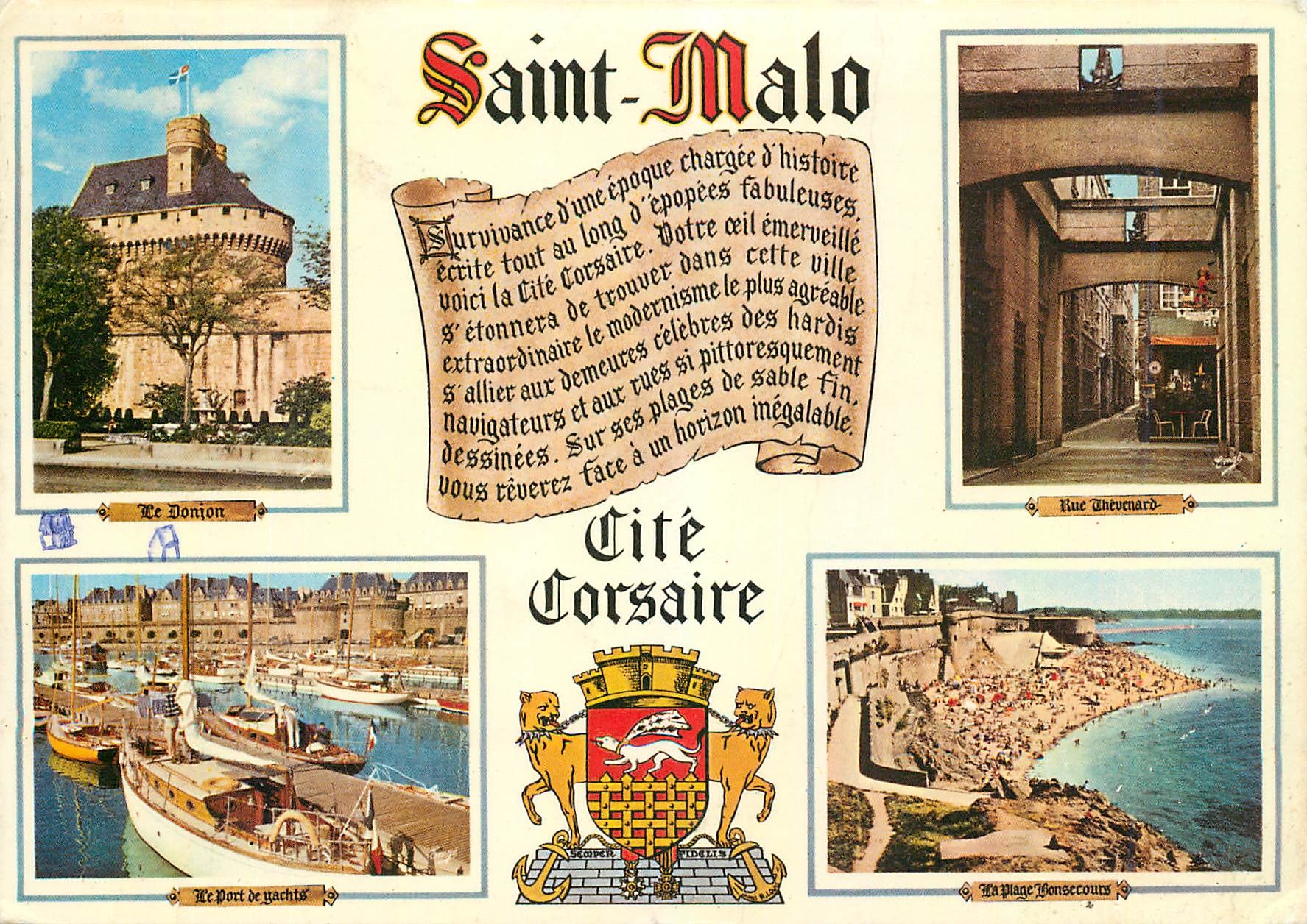CPM Cote d'Emeraude Cite Corsaire Saint Malo