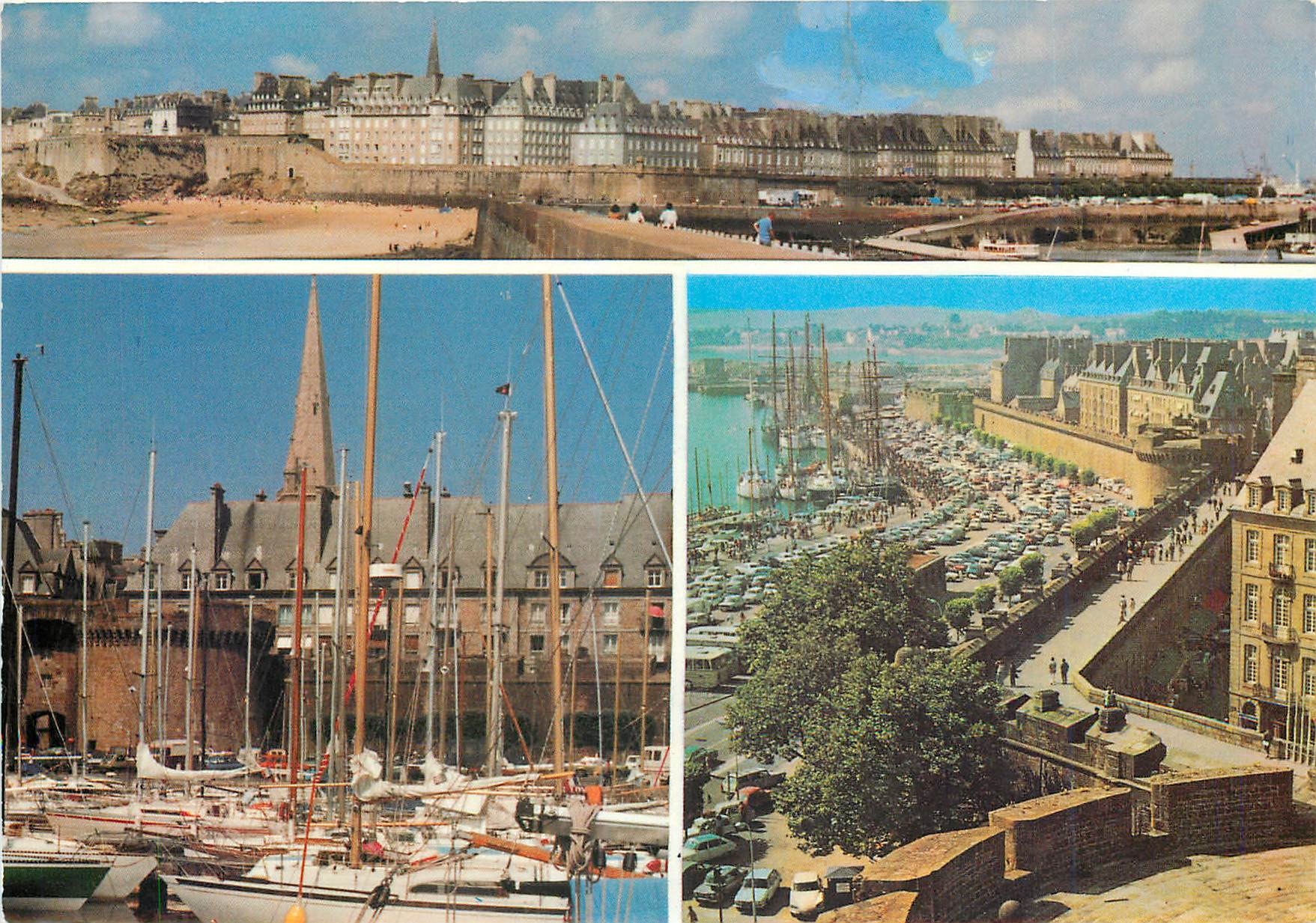 Saint-Malo — La vieille ville, Le Grand Port et les remparts — Photo-Édition MAGUERIN