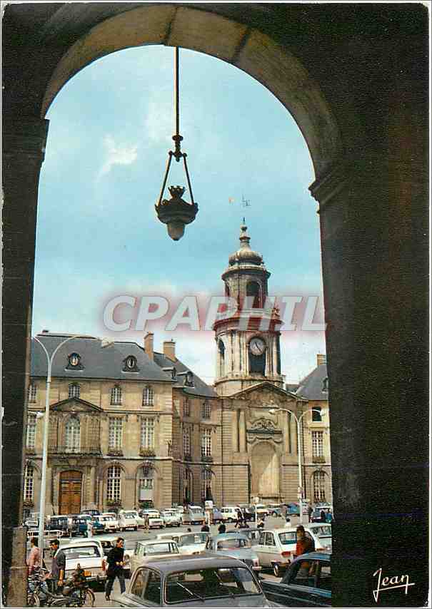 CPM La Braeagne Rennes (I et V) Arcade et place de l'Hotel de ville