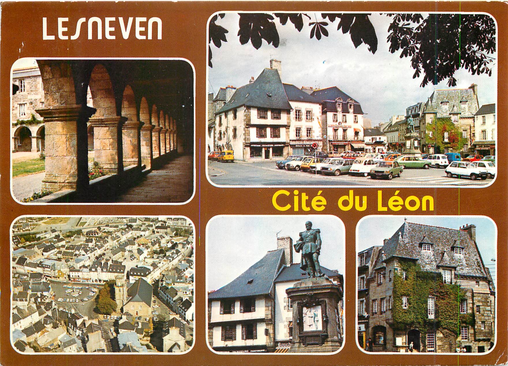 CPM Couleurs de Bretagne Lesneven Le cloitre du couvent de la retraite