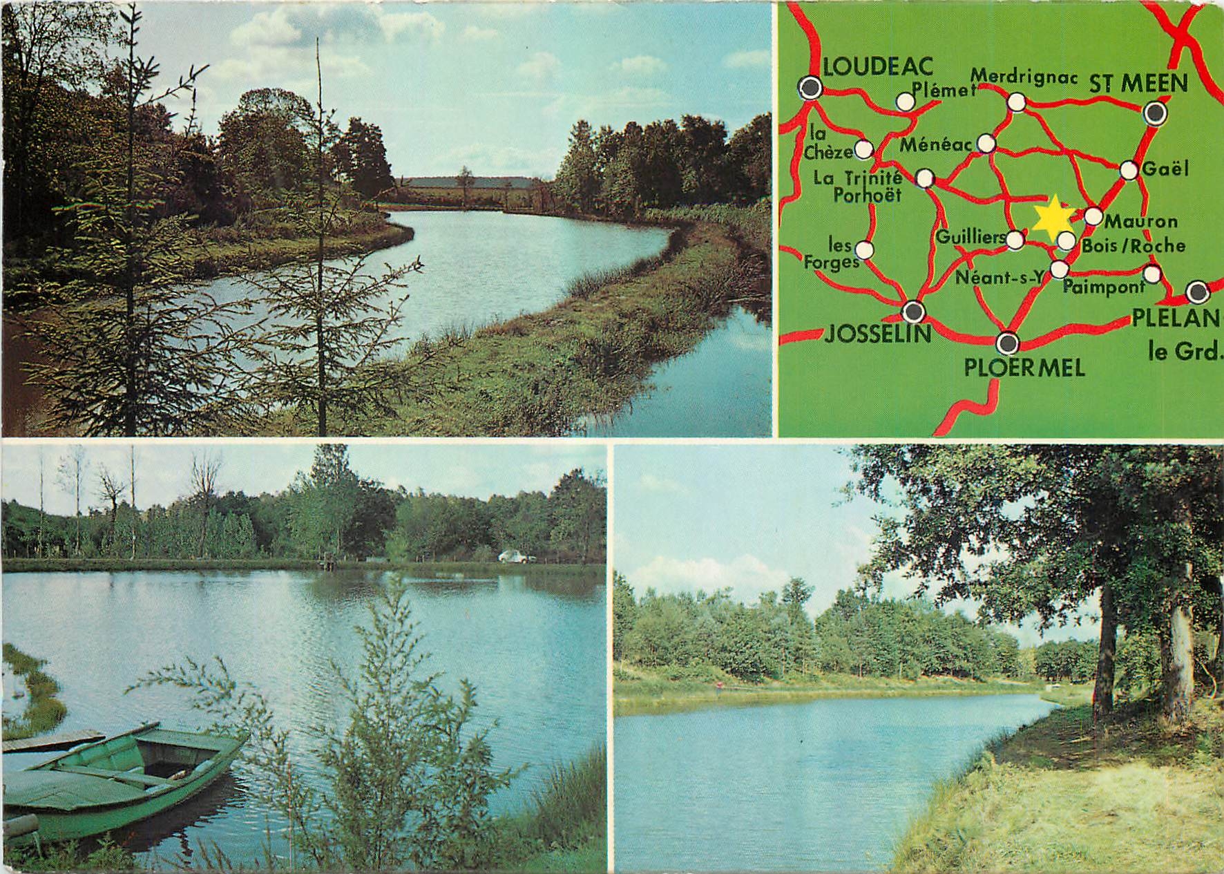 Lac de la Trinité — Ploërmel — Carte postale touristique