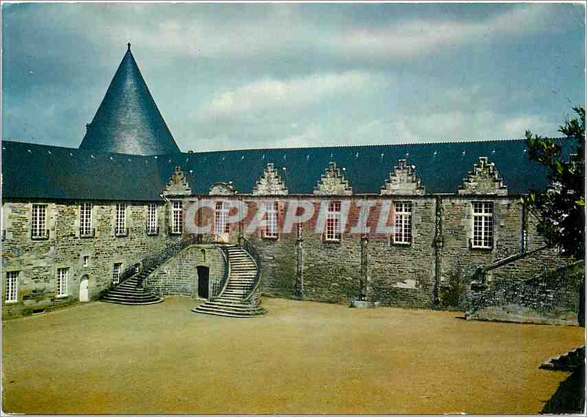 Château de Pontivy (Morbihan) — Logis seigneurial avec perron du XVIIIe siècle — Éditeurs Pierre Artaud et Cie