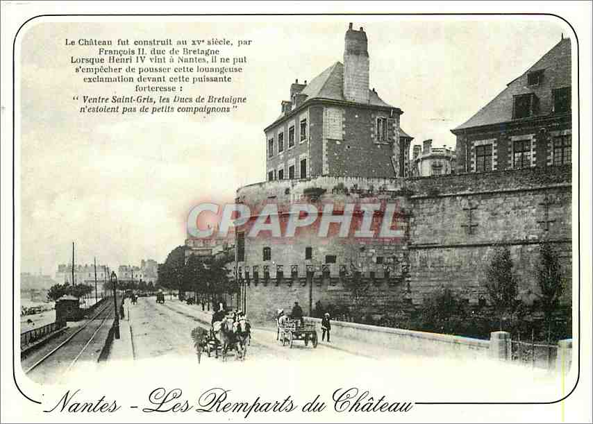 CPM Nantes (Loire Atlantique) Les remparts du Chateau
