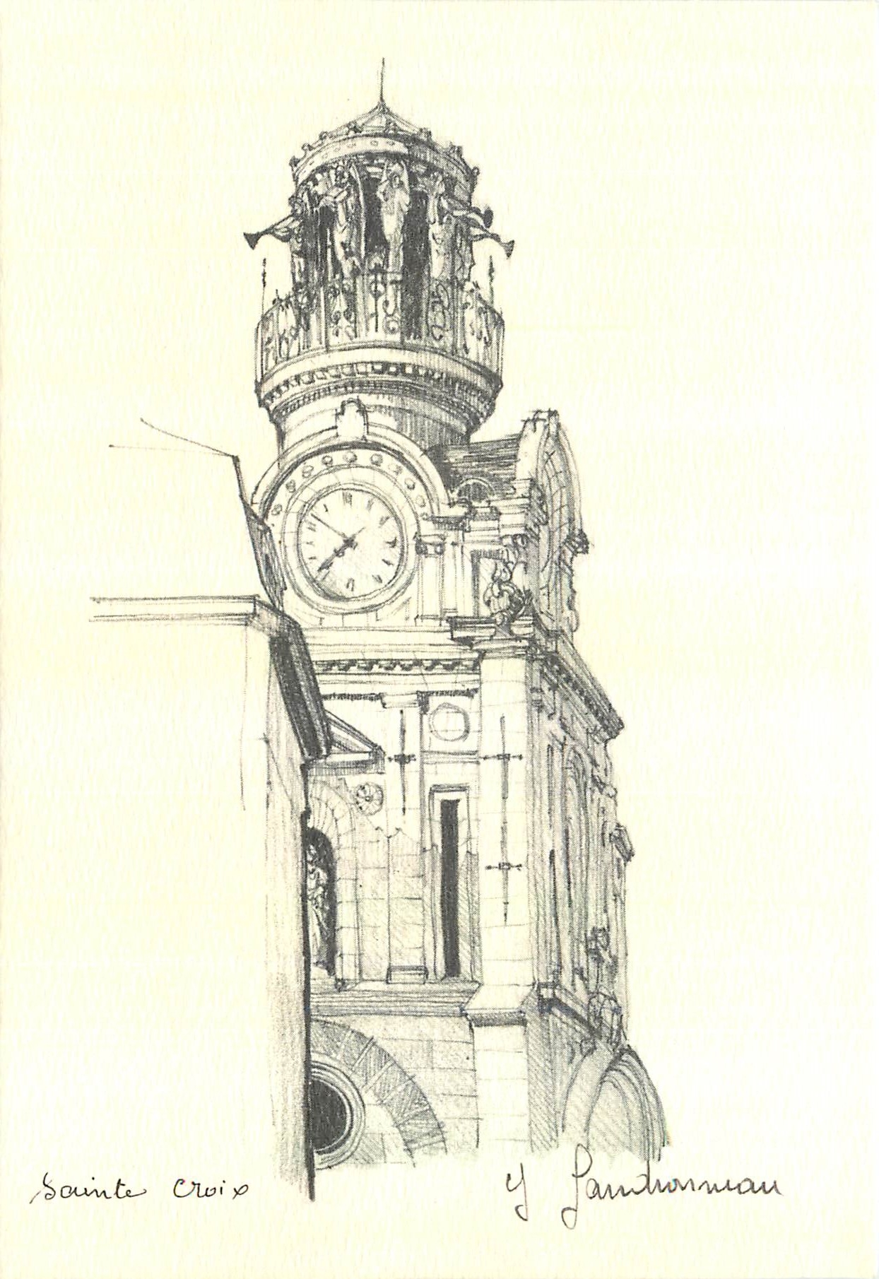 CPM Nantes (Loire Atlantique) Beffroi de Sainte Croix