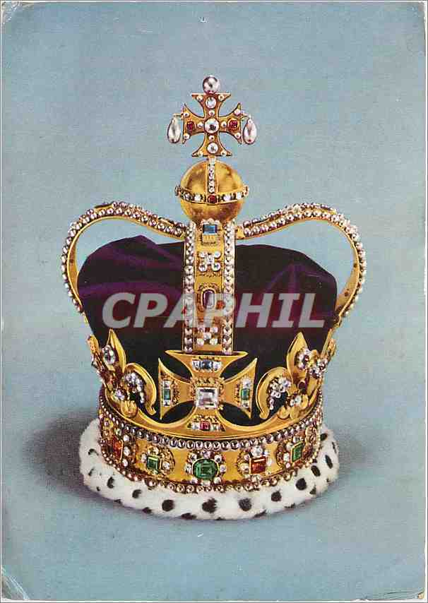 Couronne de Saint-Édouard — la Couronne d'Angleterre — photographiée par Ernest Heimann