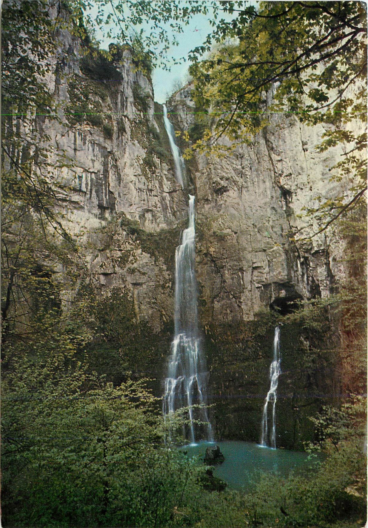 CPM Paysages du jura Les sources du lison Le Creux Billard et ses Cascades