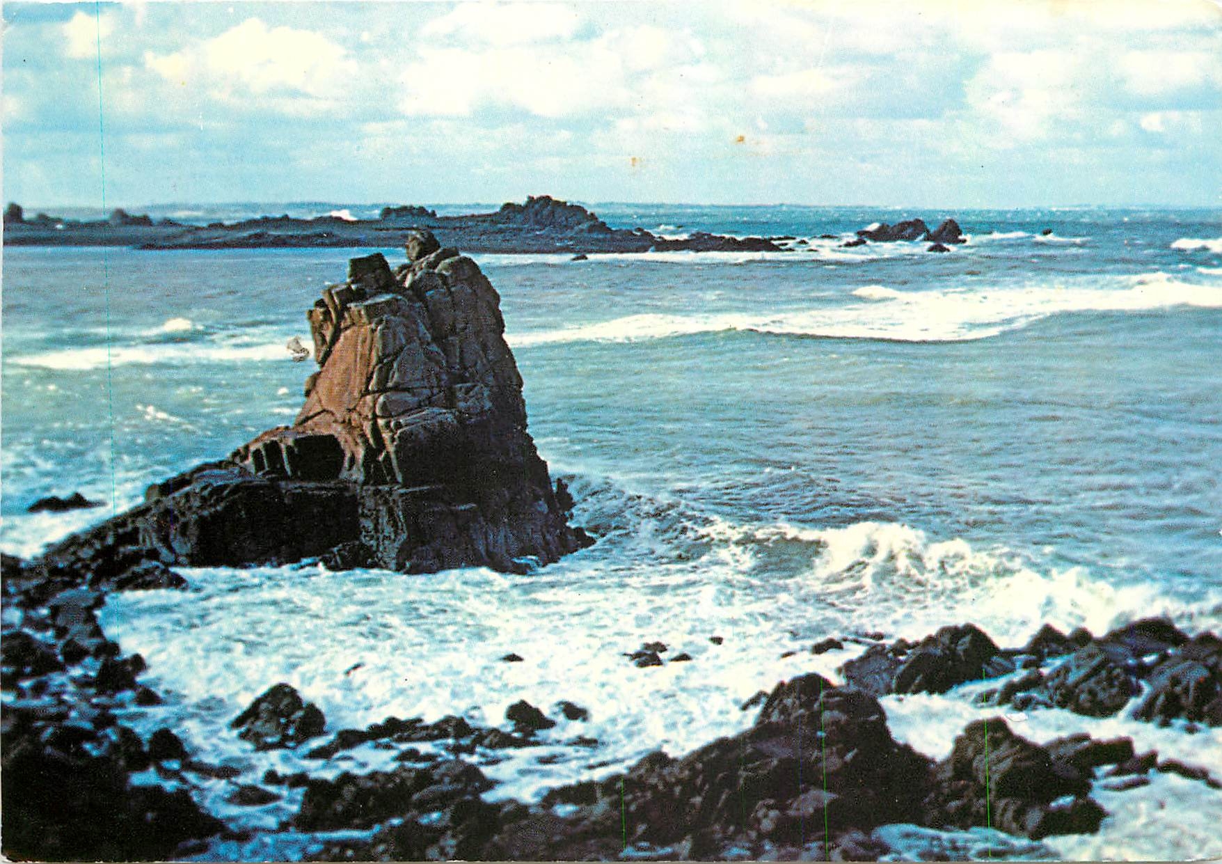 CPM Gros temps a Primel Tregastel en Plougasnou (Nord Finistere)