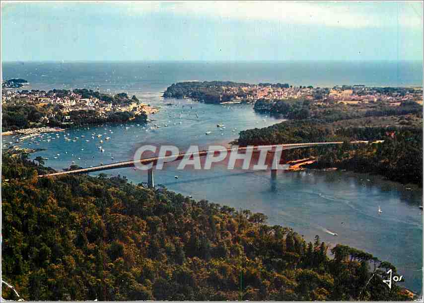 CPM Bretagne Benodet Les plages le port et l'estuaire de l'Odet