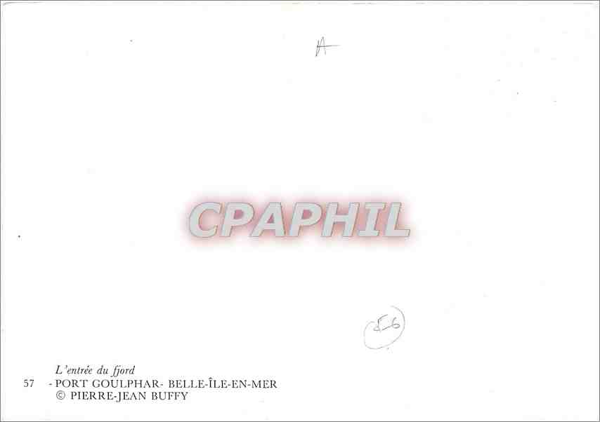 Port Goulphar — Belle-Île-en-Mer — CPAPHIL 57 — Rückseite