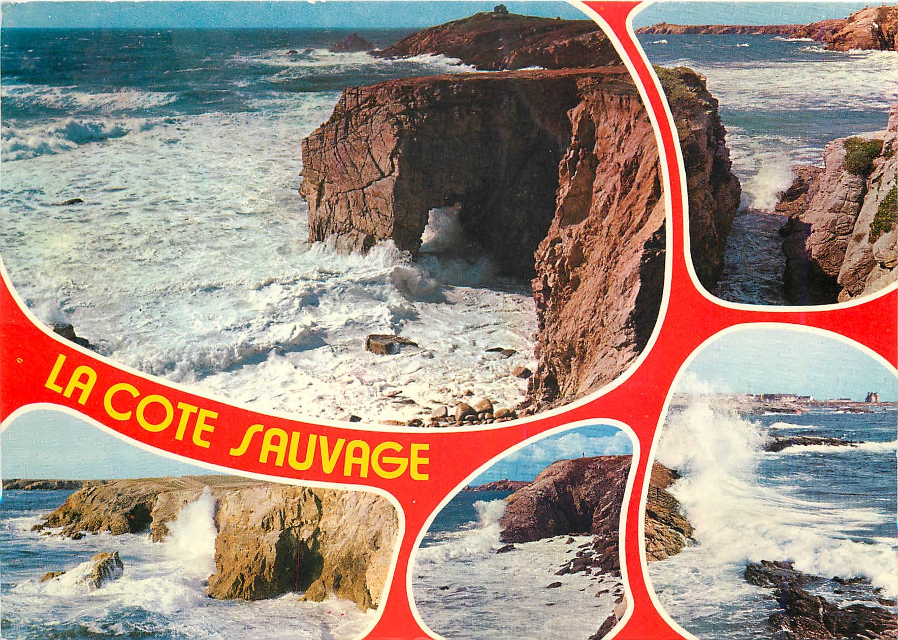 CPM Bretagne presqu'ile de Quiberon La cote sauvage