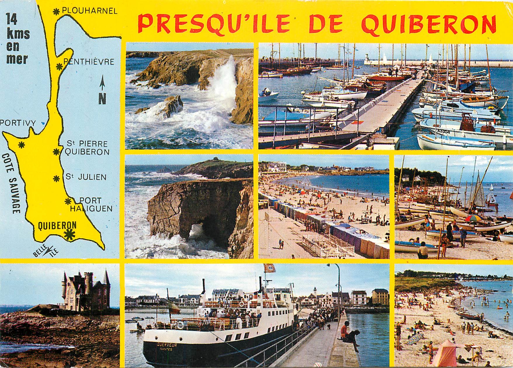 CPM Bretagne presqu'ile de Quiberon Ses sites merveilleux