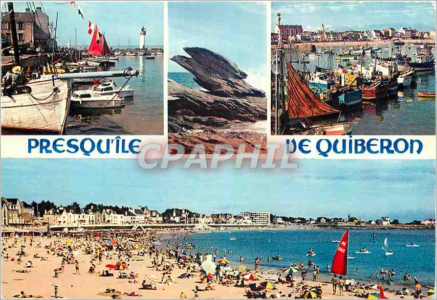 CPM Bretagne presqu'ile de Quiberon Port Maria et Port Haliguen