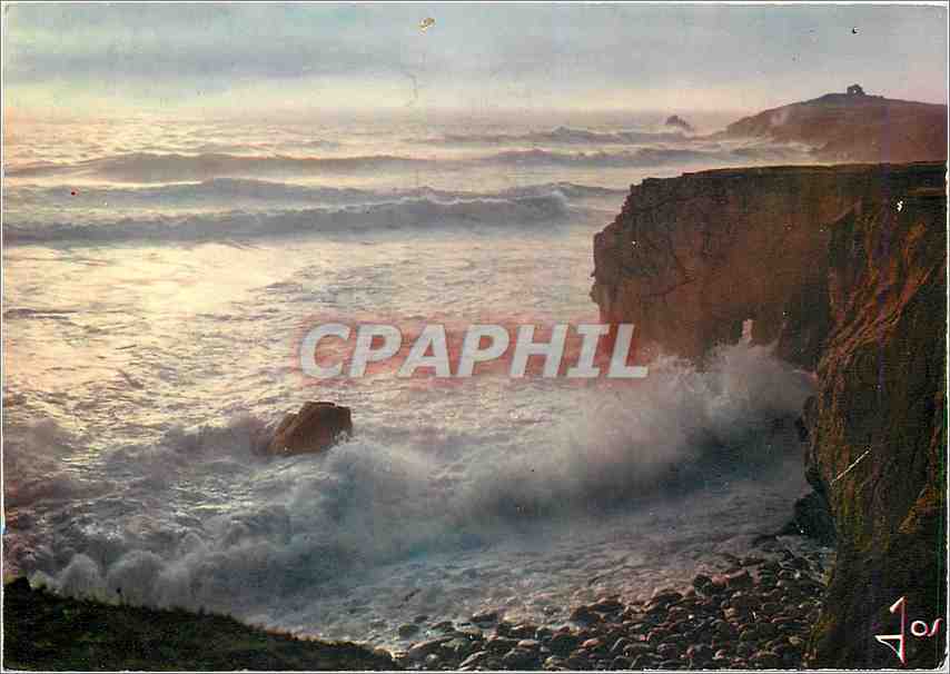 CPM Bretagne presqu'ile de Quiberon (Morbihan) Tempete sur la Cote sauvage