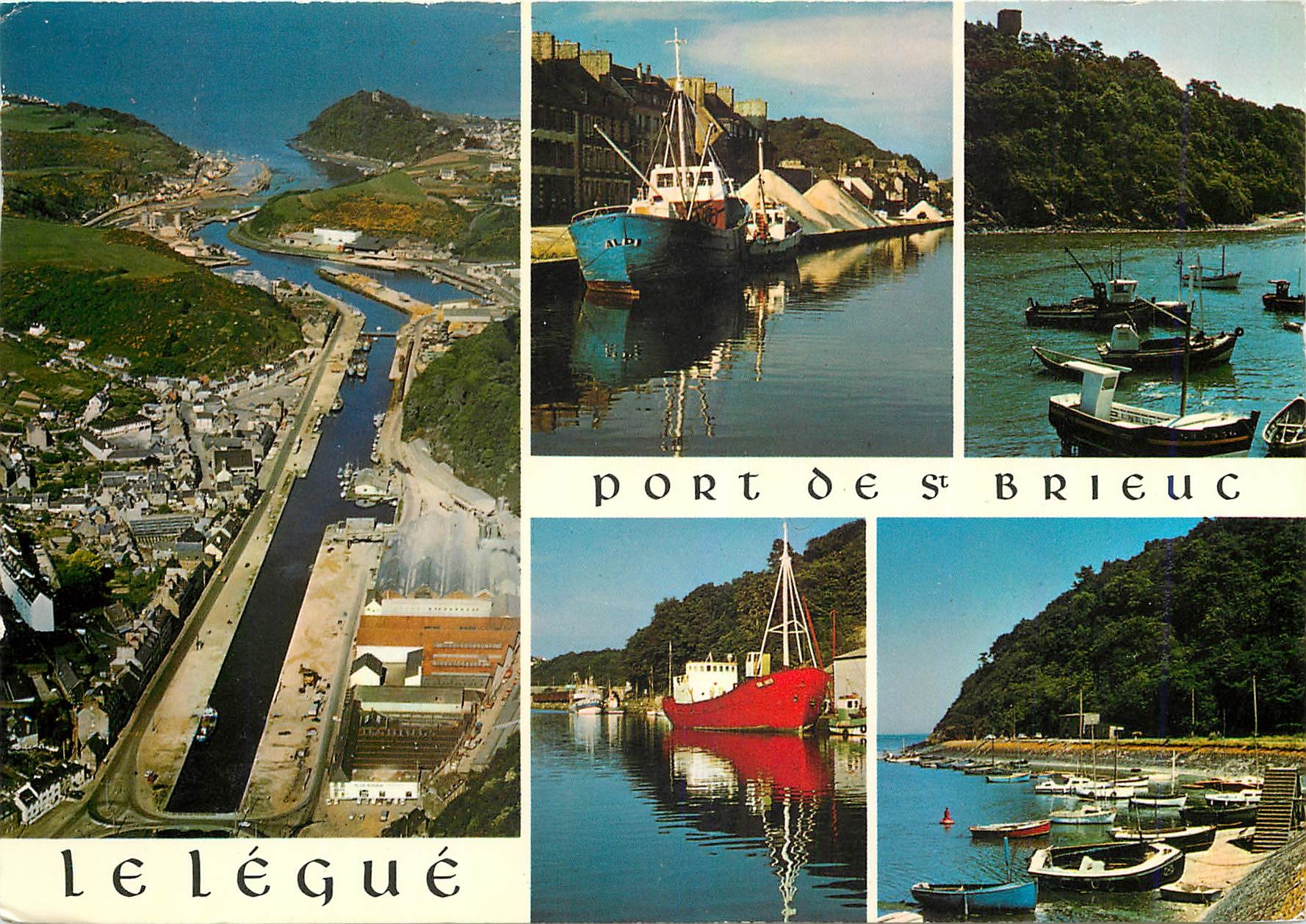 CPM Bretagne Saint Brieuc Le Gouet Bateaux a quai La Tour de Cesson Le Legue