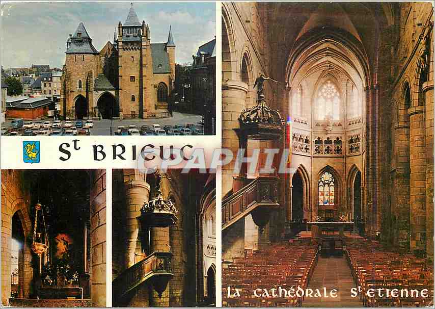 CPM Bretagne Saint Brieuc La Cathedrale St Etienne XVe siecle